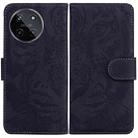 For Realme 11 4G Global Tiger Embossing Pattern Flip Leather Phone Case(Black) - 1