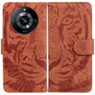 For Realme 11 Pro 5G/11 Pro+ 5G/Narzo 60 Pro 5G Tiger Embossing Pattern Flip Leather Phone Case(Brown) - 1