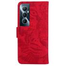 For Realme C65 4G Tiger Embossing Pattern Flip Leather Phone Case(Red) - 3