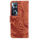 For Realme C65 4G Tiger Embossing Pattern Flip Leather Phone Case(Brown) - 3