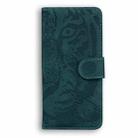 For Realme C61 / C63 / Note 60 Tiger Embossing Pattern Flip Leather Phone Case(Green) - 3