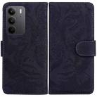 For Realme C75 Tiger Embossing Pattern Flip Leather Phone Case(Black) - 1