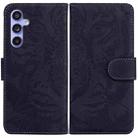 For Samsung Galaxy S23 FE 5G Tiger Embossing Pattern Flip Leather Phone Case(Black) - 1