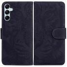 For Samsung Galaxy M54 Tiger Embossing Pattern Flip Leather Phone Case(Black) - 1