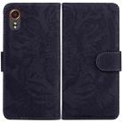 For Samsung Galaxy Xcover7 Tiger Embossing Pattern Flip Leather Phone Case(Black) - 1