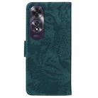 For OPPO A60 4G Tiger Embossing Pattern Flip Leather Phone Case(Green) - 3