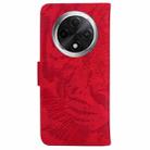 For OPPO A3 Pro 5G Tiger Embossing Pattern Flip Leather Phone Case(Red) - 3