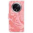 For OPPO A3 Pro 5G Tiger Embossing Pattern Flip Leather Phone Case(Pink) - 3