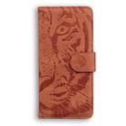 For OPPO K12x Tiger Embossing Pattern Flip Leather Phone Case(Brown) - 3