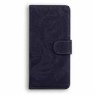 For OPPO Reno12 5G Global Tiger Embossing Pattern Flip Leather Phone Case(Black) - 3