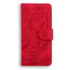 For OPPO Reno13 Pro Global Tiger Embossing Pattern Flip Leather Phone Case(Red) - 3