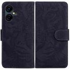 For Tecno Pova Neo 3 Tiger Embossing Pattern Flip Leather Phone Case(Black) - 1