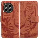 For Tecno Camon 30 4G / 5G Tiger Embossing Pattern Flip Leather Phone Case(Brown) - 1
