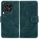 For Tecno Camon 30 Premier 5G Tiger Embossing Pattern Flip Leather Phone Case(Green) - 1