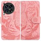 For Tecno Camon 30 Premier 5G Tiger Embossing Pattern Flip Leather Phone Case(Pink) - 1