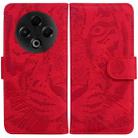 For Tecno Spark 30 4G Tiger Embossing Pattern Flip Leather Phone Case(Red) - 1