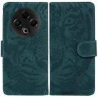 For Tecno Spark 30 4G Tiger Embossing Pattern Flip Leather Phone Case(Green) - 1