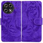 For Tecno Camon 30S / Camon 30S Pro Tiger Embossing Pattern Flip Leather Phone Case(Purple) - 1