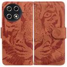 For Tecno Camon 30S / Camon 30S Pro Tiger Embossing Pattern Flip Leather Phone Case(Brown) - 1