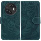 For Tecno Pop 9 5G / Spark 30C 5G Tiger Embossing Pattern Flip Leather Phone Case(Green) - 1