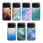 For iPhone 17 Pro Max Marble Pattern Glass Protective Phone Case(Ocean Waves) - 2