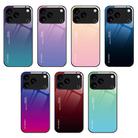 For iPhone 17 Pro Max Gradient Color Glass Phone Case(Red Black) - 2