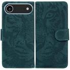 For iPhone 17 Air Tiger Embossing Pattern Leather Phone Case(Green) - 1