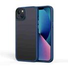 For iPhone 15 Plus Frosted Back Shockproof Phone Case(Blue) - 1