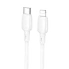 Borofone BX93 PD 20W USB-C/Type-C to 8 Pin Data Cable, Length: 1m(White) - 1