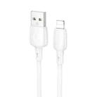 Borofone BX93 2.4A USB to 8 Pin Data Cable, Length: 1m(White) - 1