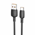 Borofone BX93 100W USB to USB-C/Type-C Data Cable, Length: 1m(Black) - 1