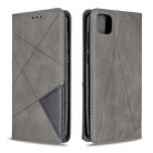 For Huawei Y5P / Honor 9S Rhombus Texture Horizontal Flip Magnetic Leather Case with Holder & Card Slots & Wallet(Grey) - 1