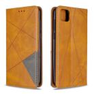 For Huawei Y5P / Honor 9S Rhombus Texture Horizontal Flip Magnetic Leather Case with Holder & Card Slots & Wallet(Yellow) - 1