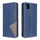 For Huawei Y5P / Honor 9S Rhombus Texture Horizontal Flip Magnetic Leather Case with Holder & Card Slots & Wallet(Blue) - 1