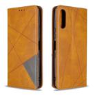 For Sony Xperia L4 Rhombus Texture Horizontal Flip Magnetic Leather Case with Holder & Card Slots & Wallet(Yellow) - 1