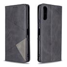 For Sony Xperia L4 Rhombus Texture Horizontal Flip Magnetic Leather Case with Holder & Card Slots & Wallet(Black) - 1