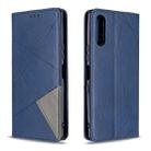 For Sony Xperia L4 Rhombus Texture Horizontal Flip Magnetic Leather Case with Holder & Card Slots & Wallet(Blue) - 1