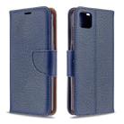 For Huawei Y5P / Honor 9S Litchi Texture Pure Color Horizontal Flip PU Leather Case with Holder & Card Slots & Wallet & Lanyard(Dark Blue) - 1