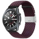For Huawei Watch 4 / 4 Pro Nylon Braided Metal Buckle Watch Band(Crimson Cherry) - 1