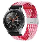 For Huawei Watch 4 / 4 Pro Nylon Braided Metal Buckle Watch Band(Z Red Pink) - 1