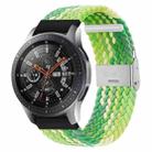 For Huawei Watch 4 / 4 Pro Nylon Braided Metal Buckle Watch Band(Z Lime Green) - 1