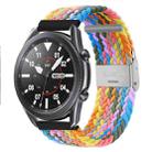 For Huawei Watch 4 / 4 Pro Nylon Braided Metal Buckle Watch Band(Z Heart Purple) - 1