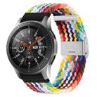 For Huawei Watch 4 / 4 Pro Nylon Braided Metal Buckle Watch Band(Rainbow Color) - 1