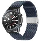 For Huawei Watch 4 / 4 Pro Nylon Braided Metal Buckle Watch Band(Deep Blue) - 1