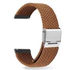 For Huawei Watch 4 / 4 Pro Nylon Braided Metal Buckle Watch Band(Brown) - 1