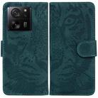 For Xiaomi 13T / 13T Pro / Redmi K60 Ultra Tiger Embossing Pattern Leather Phone Case(Green) - 1