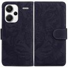 For Xiaomi Redmi Note 13 Pro+ 5G Tiger Embossing Pattern Leather Phone Case(Black) - 1