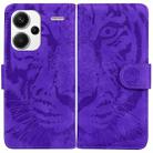 For Xiaomi Redmi Note 13 Pro+ 5G Tiger Embossing Pattern Leather Phone Case(Purple) - 1