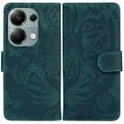 For Xiaomi Redmi Note 13 Pro 4G Tiger Embossing Pattern Leather Phone Case(Green) - 1