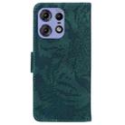 For Motorola Edge 50 Pro Tiger Embossing Pattern Leather Phone Case(Green) - 3